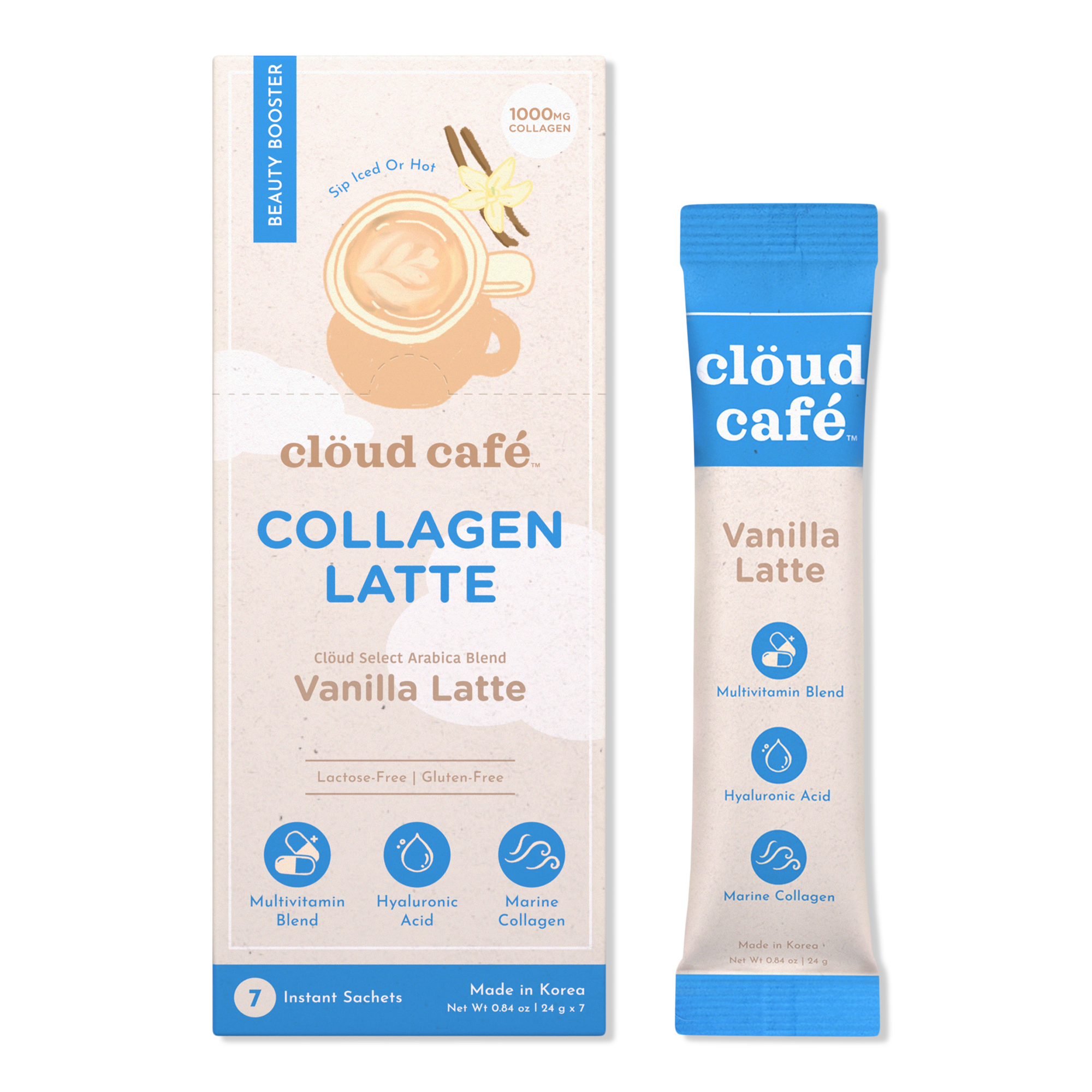 clöud café Vanilla Latte Collagen-Infused Beauty Booster #1
