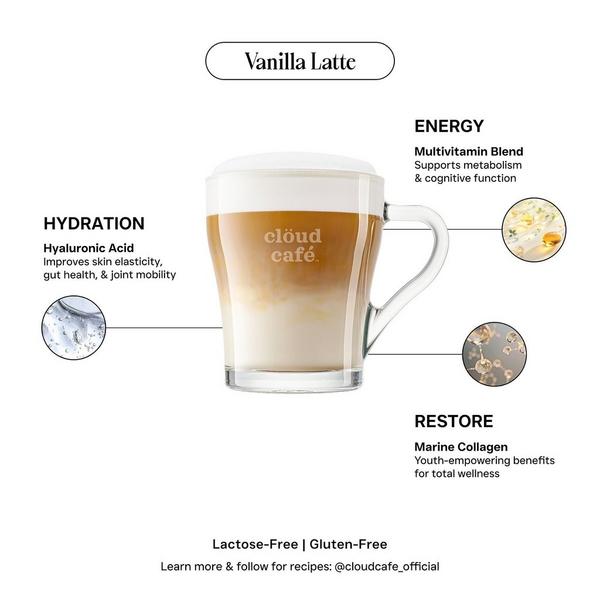 clöud café Vanilla Latte Collagen-Infused Beauty Booster #5