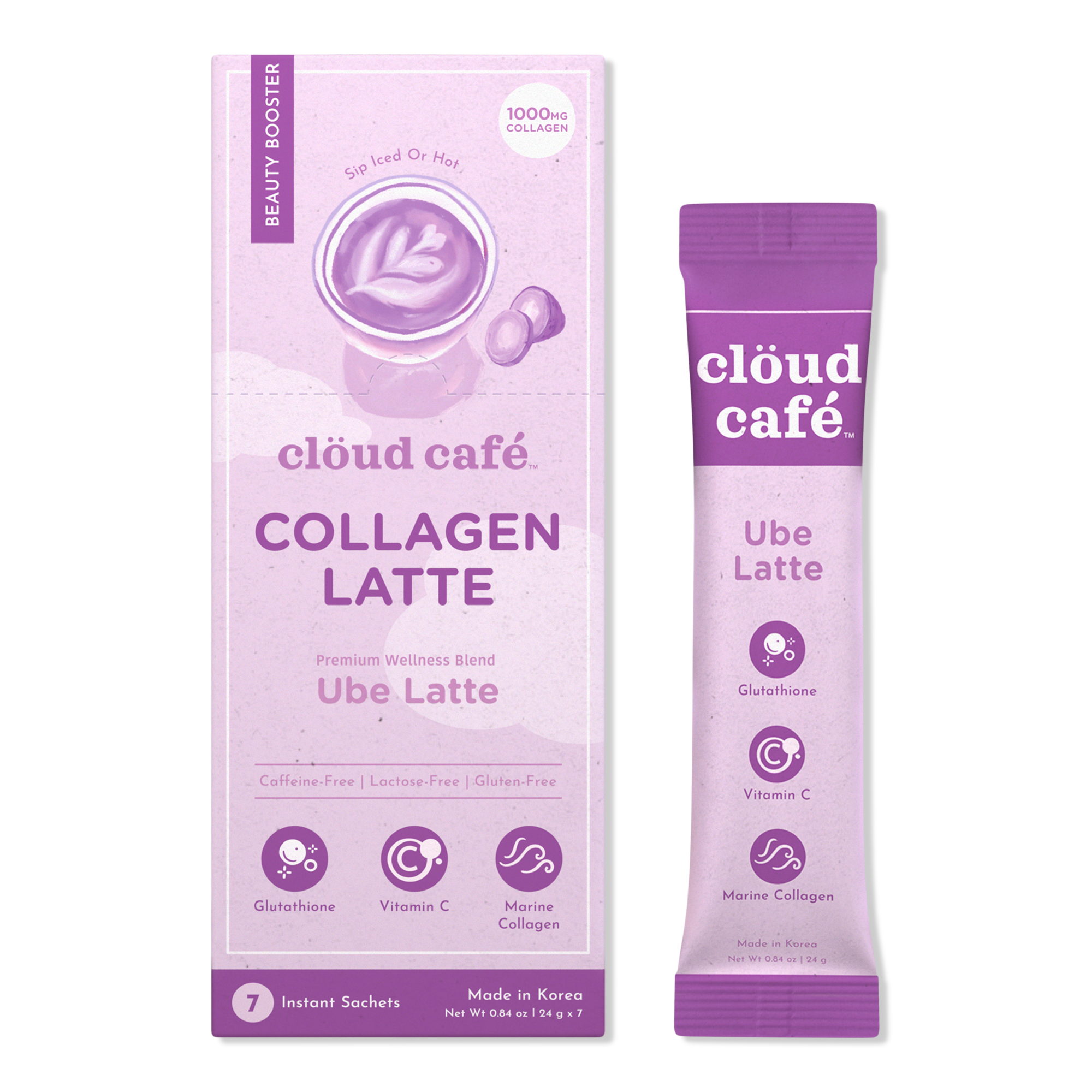 clöud café Ube Latte Collagen-Infused Beauty Booster #1