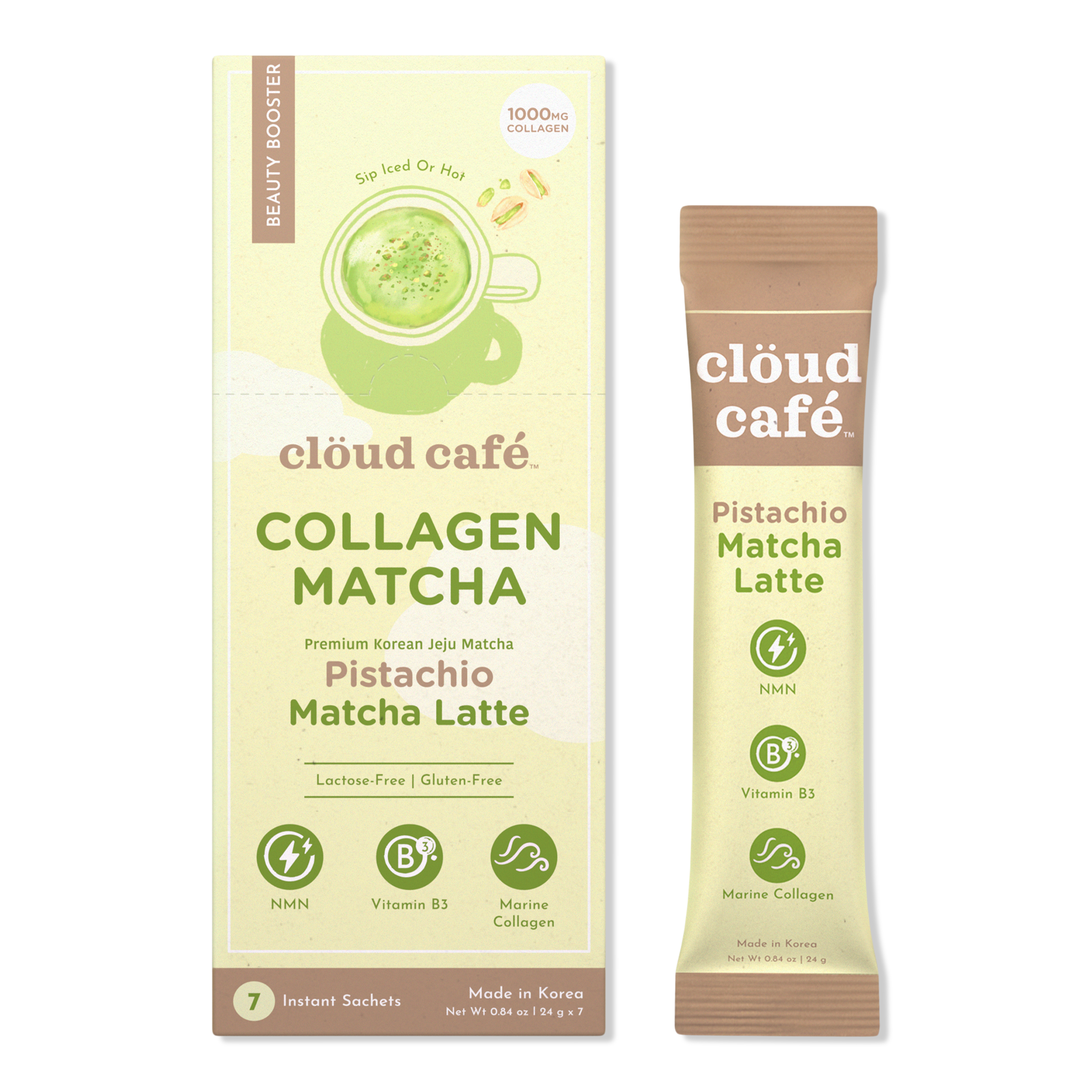 clöud café Pistachio Matcha Collagen-Infused Beauty Booster #1