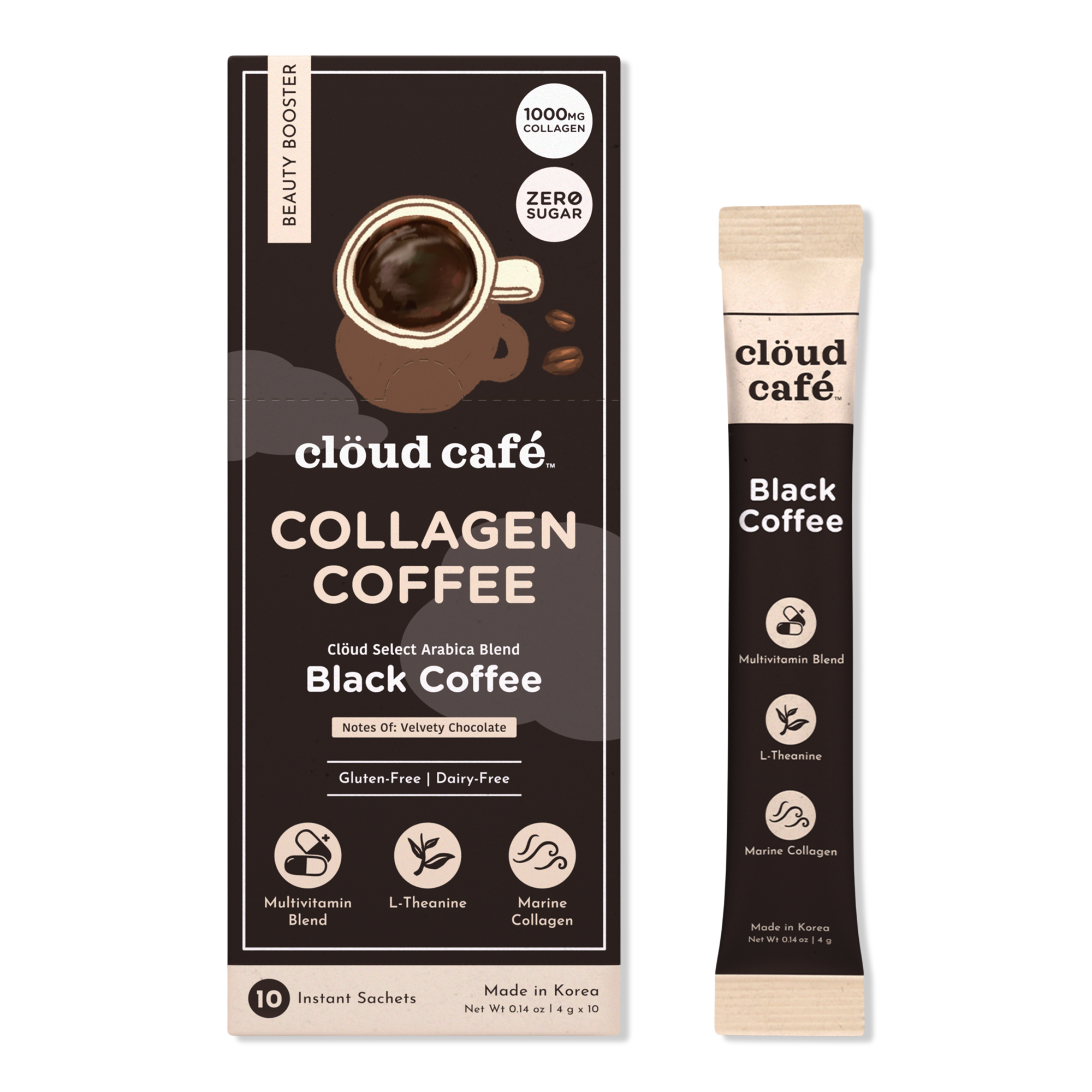 clöud café Black Coffee Collagen-Infused Beauty Booster #1