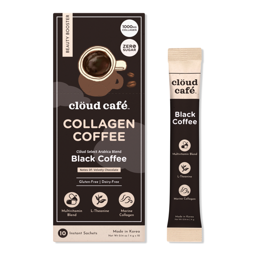 cloud cafe Black Coffee Collagen-Infused Beauty Booster