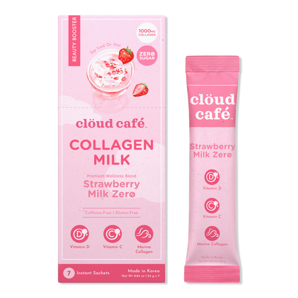 clöud café Strawberry Milk Zero Collagen-Infused Beauty Booster #1