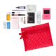 Red Free 12 Piece Beauty Bag with select $80 shipped purchase 