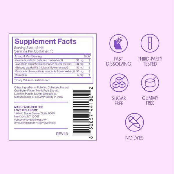 Love Wellness SLEEP Quick Melt Strips #6