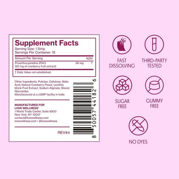 Love Wellness URINARY TRACT Quick Melt Strips #5