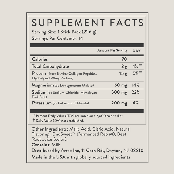 arrae Clear Protein+: Protein, Collagen & Electrolyte Drink Mix #6