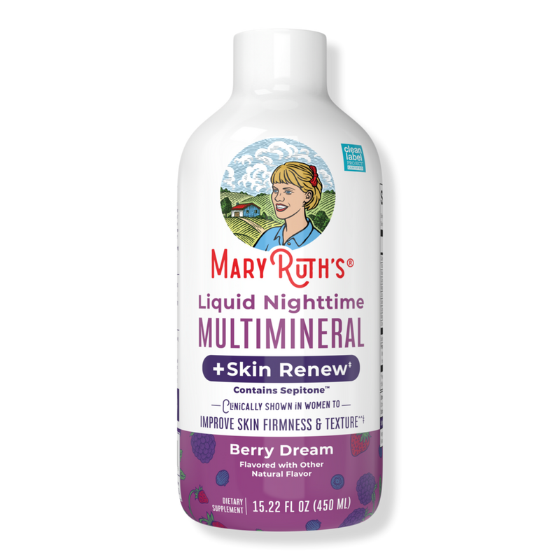mary ruth glutathione Liquid Nighttime Multimineral + Skin Renew