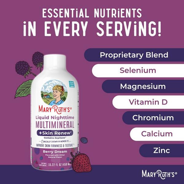 MaryRuth's Liquid Nighttime Multimineral + Skin Renew #2