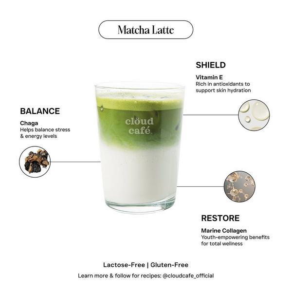 clöud café Matcha Latte Collagen-Infused Beauty Booster #5