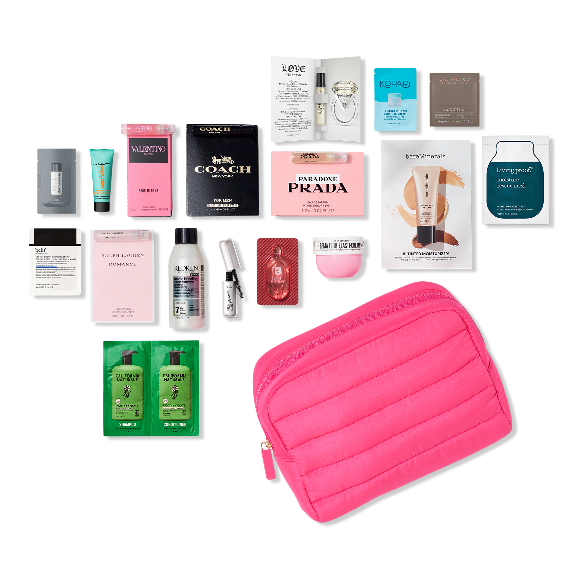 Variety Free 16 Piece Beauty Bag with select $80 shipped purchase #1