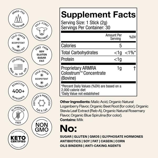 ARMRA Colostrum Health Revival Travel Sticks #3