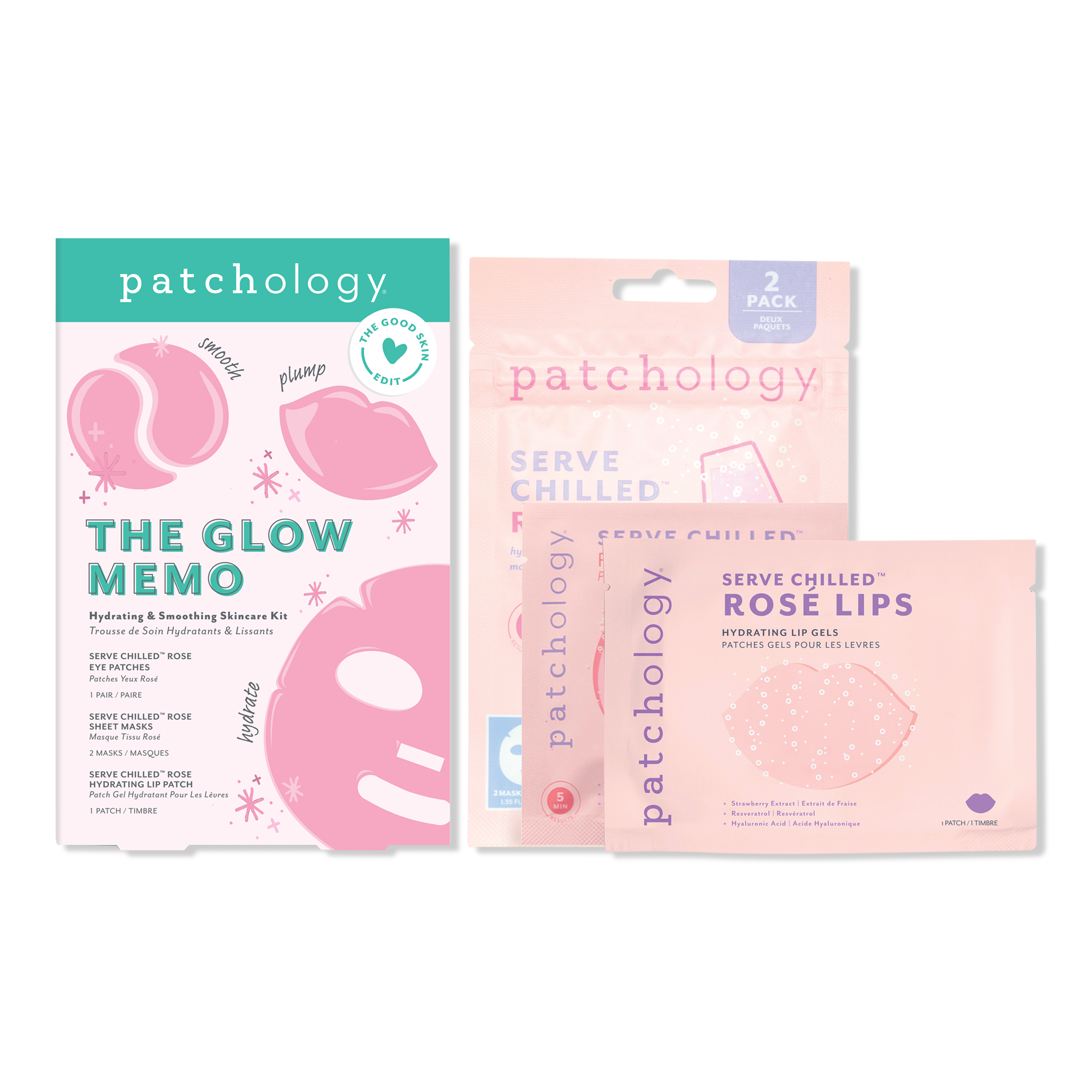 Patchology The Glow Memo Hydrating & Smoothing Skincare Kit #1