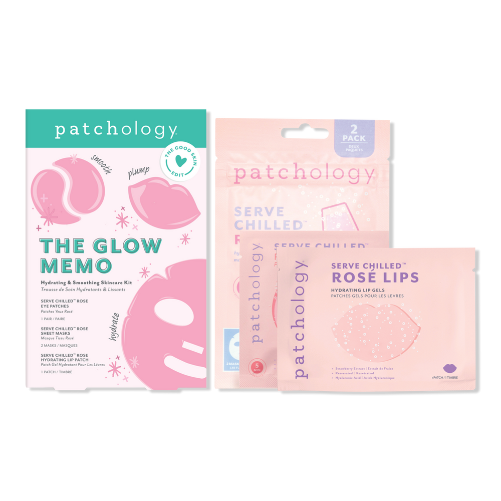 Patchology The Glow Memo Hydrating & Smoothing Skincare Kit