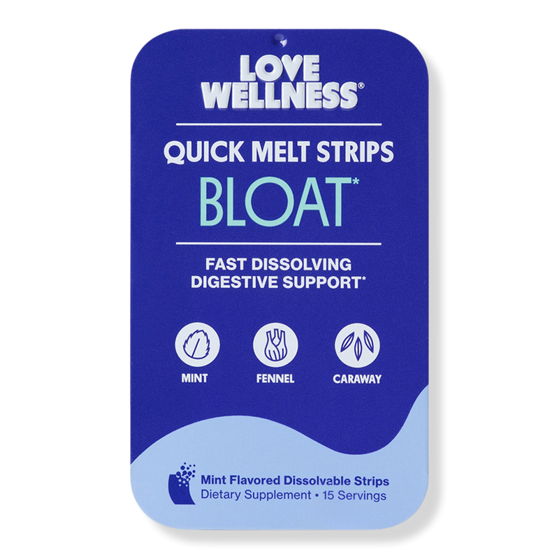 Love Wellness - BLOAT Quick Melt Strips | Ulta Beauty