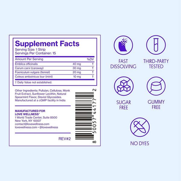 Love Wellness BLOAT Quick Melt Strips #6