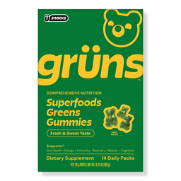 Gruns Adults Superfood Greens Multivitamin Gummies