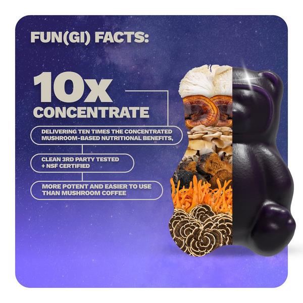 Grüns Nütrops Functional Nootropics Mushroom Gummies Supplement #4