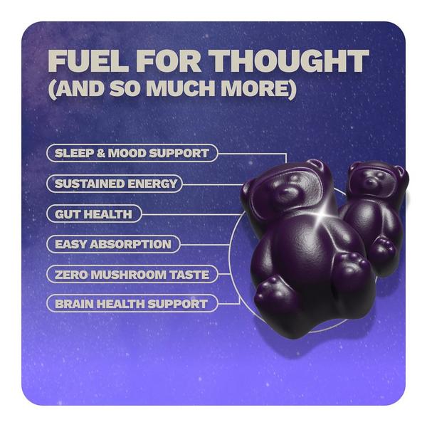 Grüns Nütrops Functional Nootropics Mushroom Gummies Supplement #5