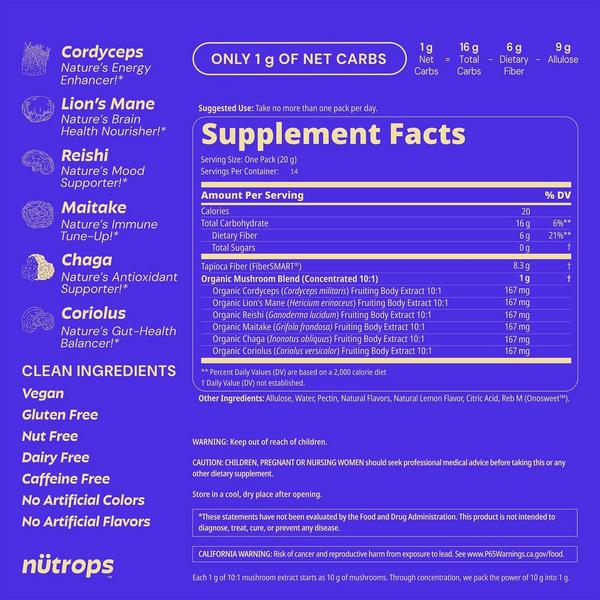 Grüns Sugar Free Functional Nootropics Mushroom Gummies Supplement #2