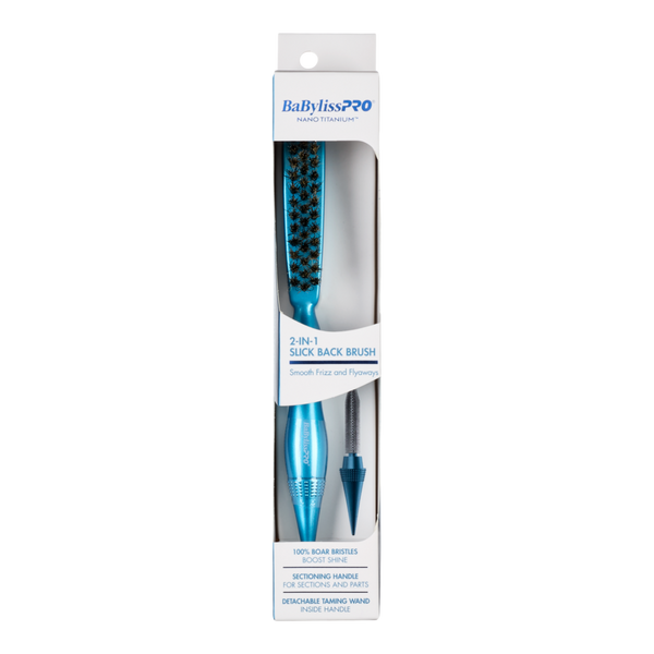 BaBylissPRO Nano Titanium 2-in-1 Slick Back Brush with Detachable Taming Wand #2