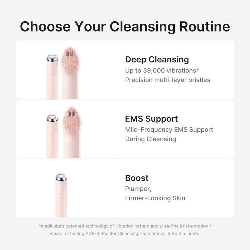 medicube - Pink Booster Pro Mini Plus Facial Cleansing Device Head