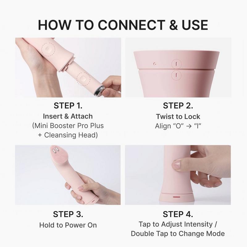 medicube - Pink Booster Pro Mini Plus Facial Cleansing Device Head