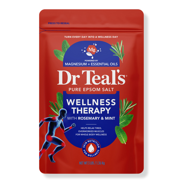 Dr Teal's Epsom Salt Magnesium Soak, Wellness Therapy with Rosemary & Mint #1
