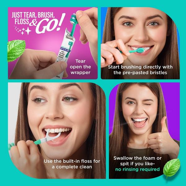 GuruNanda 6-in-1 Ready To Go 2.0 Butter On Gum Disposable Toothbrushes #8