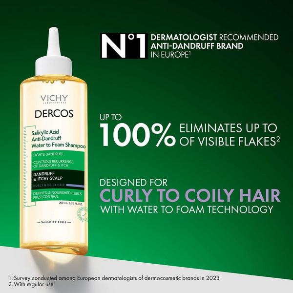 Vichy Dercos Salicylic Acid Anti-Dandruff Water to Foam Shampoo #2
