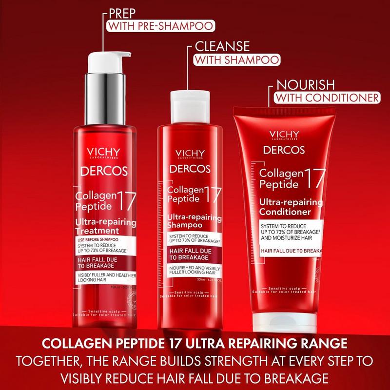 Vichy - Dercos Collagen Peptide 17 Ultra Repairing Conditioner
