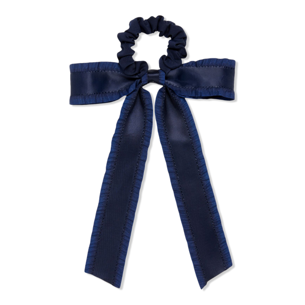 Wet Brush Wet Brush x Hill House Navy Ruffle Bow Scrunchie #1