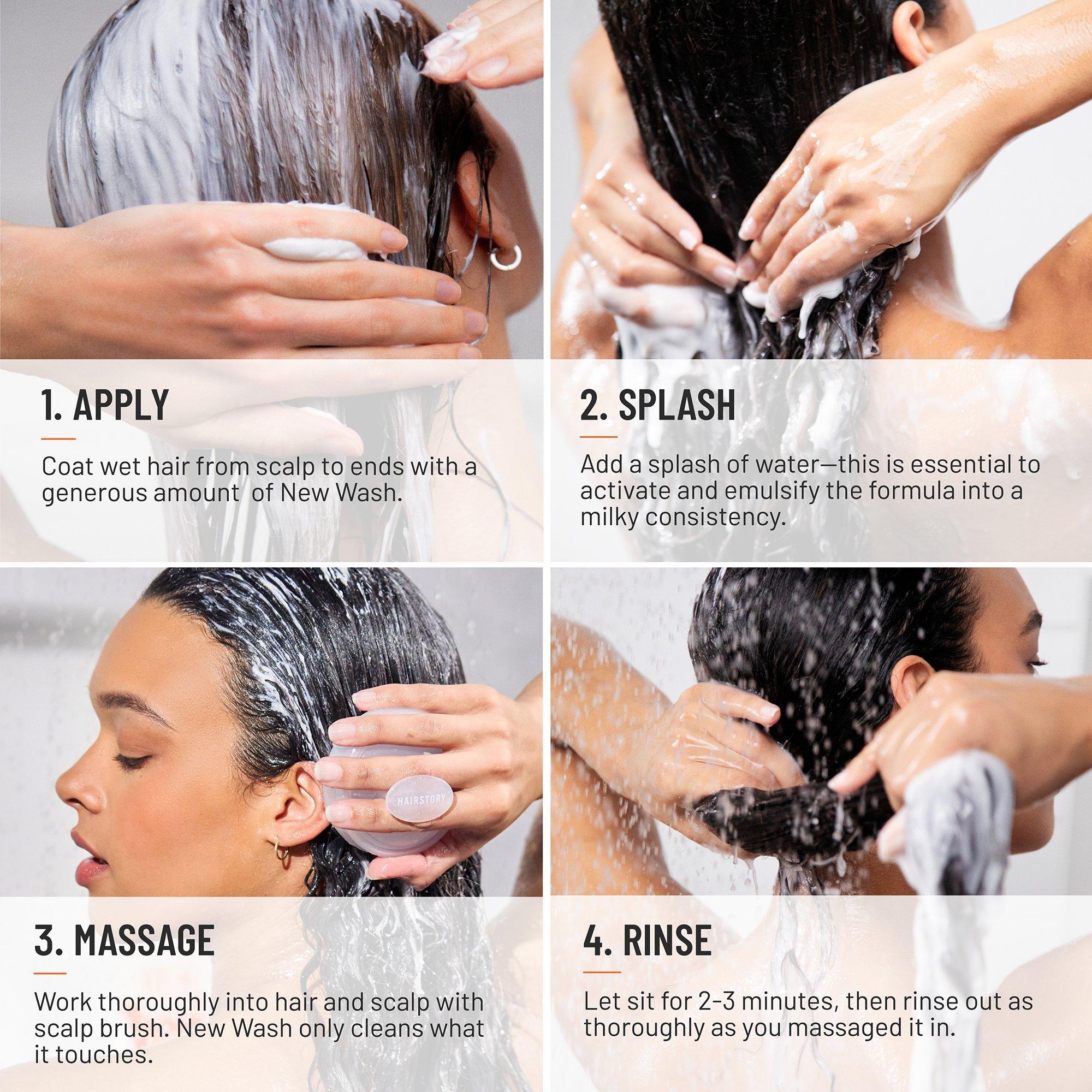 Очищающий и кондиционирующий крем без отдушки Hairstory New Wash Original — фото 7