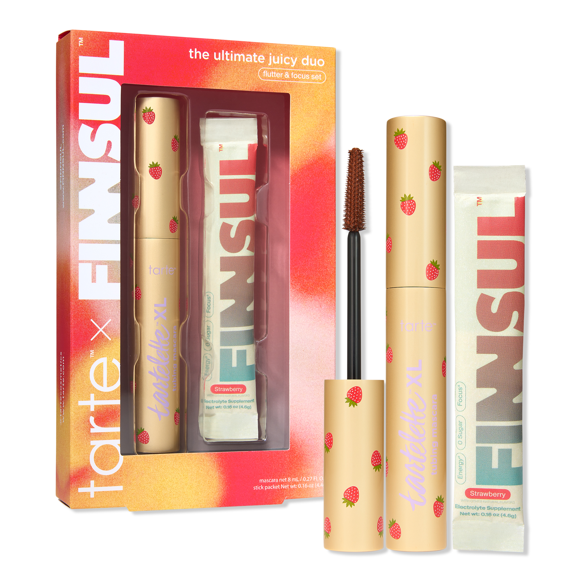 Tarte tarte X FINNSUL The Ultimate Juicy Duo Flutter & Focus Set with Brown XL Tubing Mascara #1
