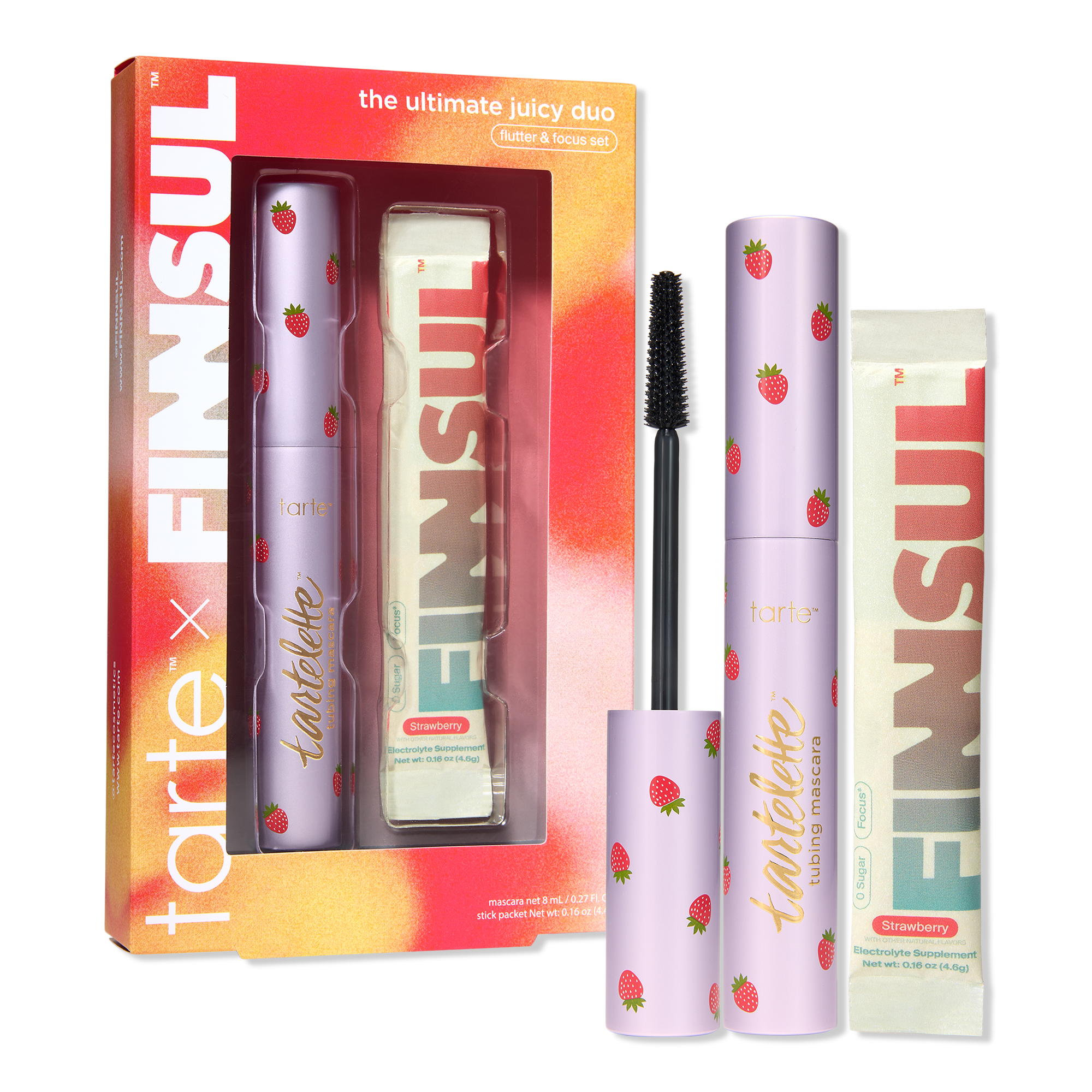 Tarte tarte X FINNSUL The Ultimate Juicy Duo Flutter & Focus Set with Black Tubing Mascara #1