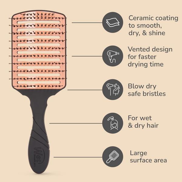 Wet Brush Pro Ceramic Speed Dry Paddle Brush #6
