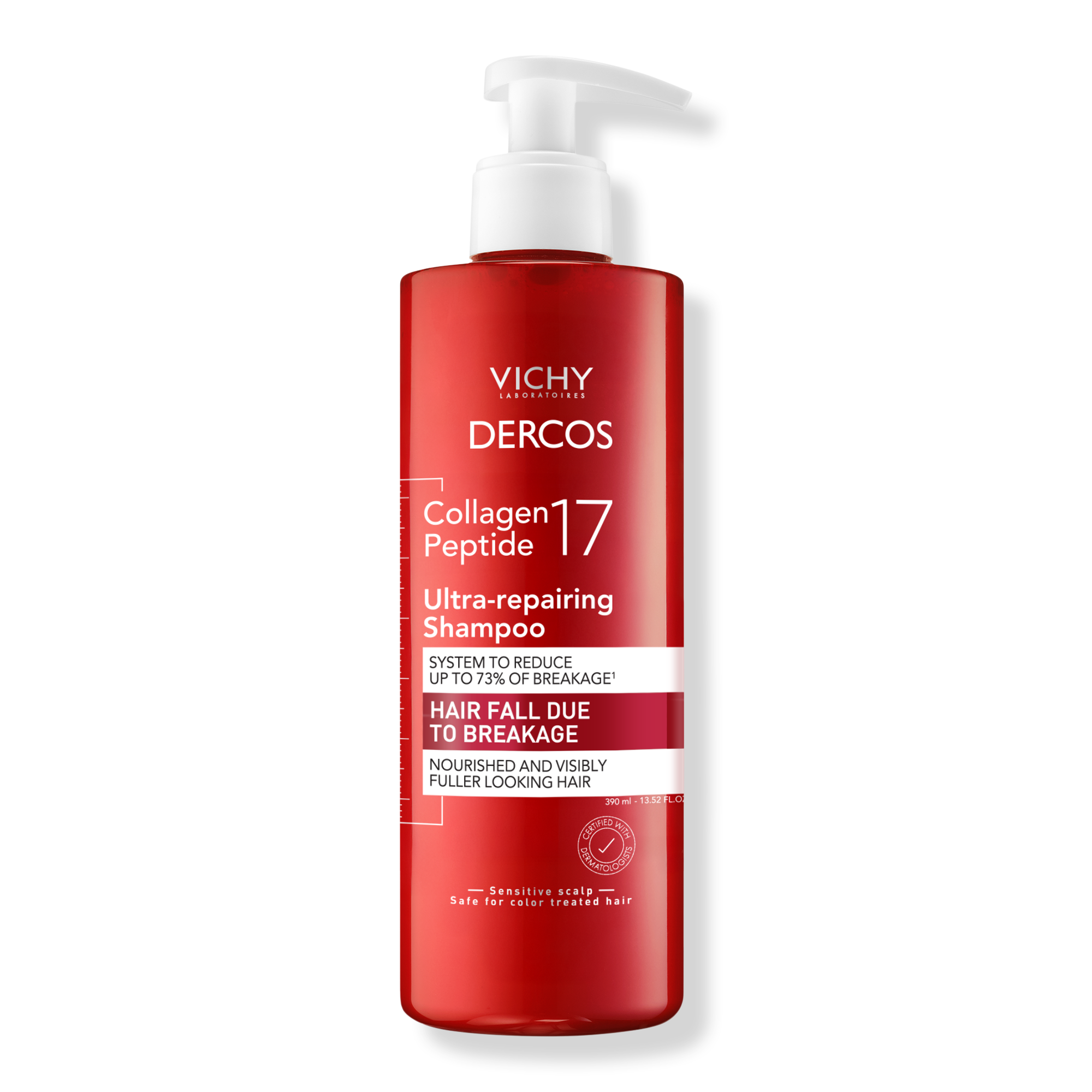 Vichy Dercos Collagen Peptide 17 Ultra Repairing Shampoo INTERNATIONAL SHIPPING