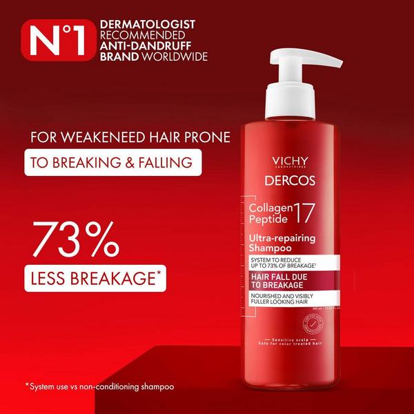 Vichy Dercos Collagen Peptide 17 Ultra Repairing Shampoo #2