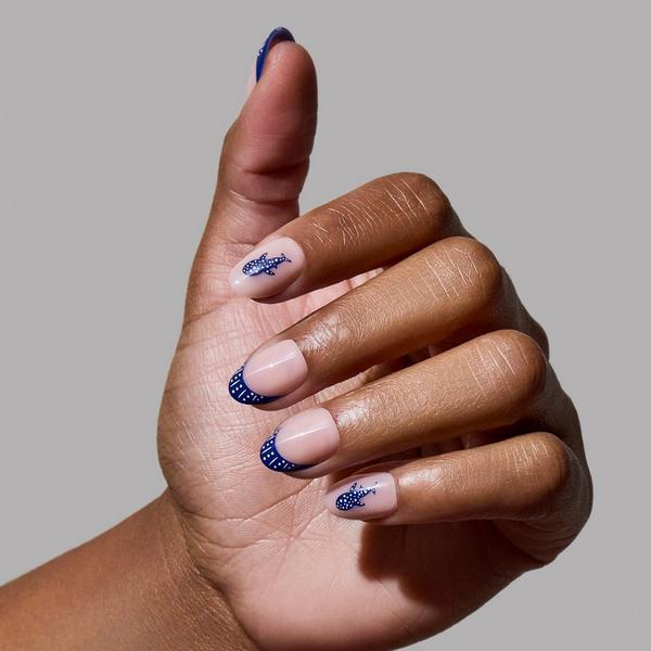 Glamnetic Whale Waves Press-On Nails #4