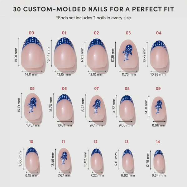 Glamnetic Whale Waves Press-On Nails #6
