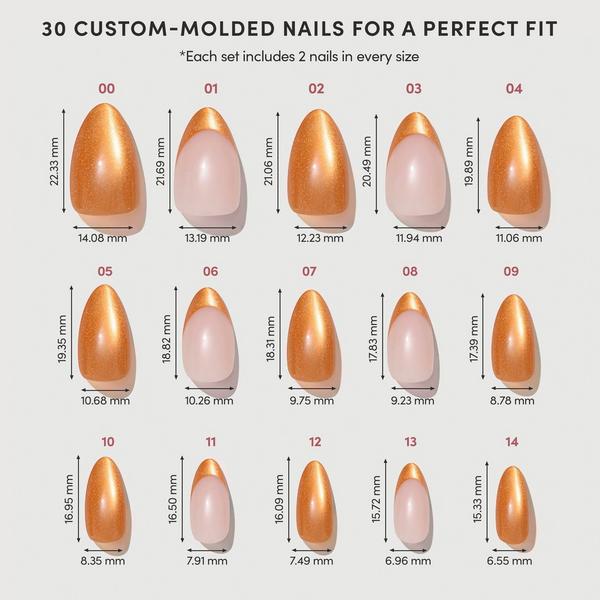 Glamnetic Orange Pop Press-On Nails #6