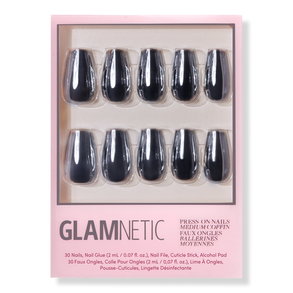 Glamnetic Gunmetal Press-On Nails #1