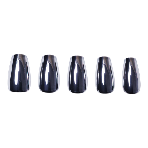 Glamnetic Gunmetal Press-On Nails #3