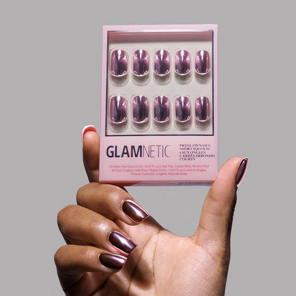 Glamnetic Metallic Blush Press-On Nails #5