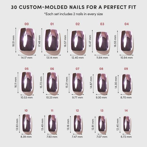 Glamnetic Metallic Blush Press-On Nails #6