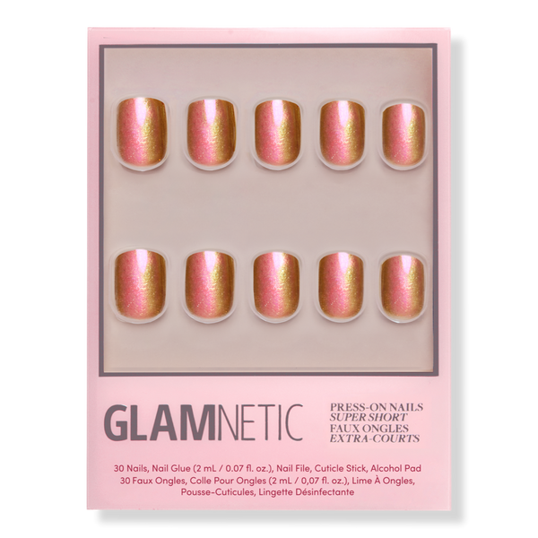 Glamnetic Papaya Chrome Press-On Nails #1