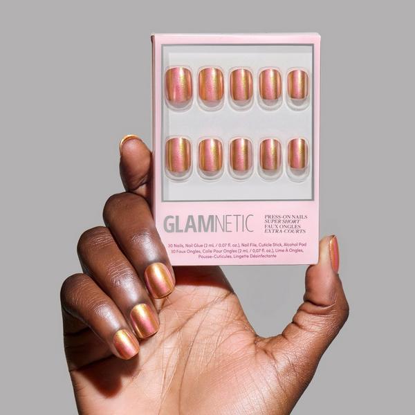 Glamnetic Papaya Chrome Press-On Nails #5