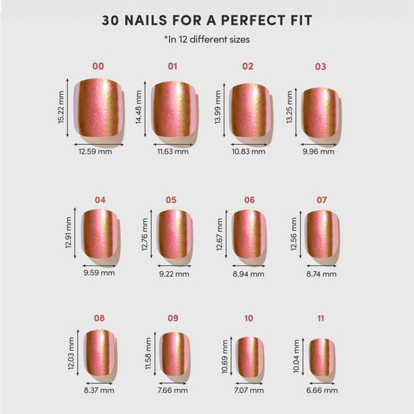 Glamnetic Papaya Chrome Press-On Nails #6