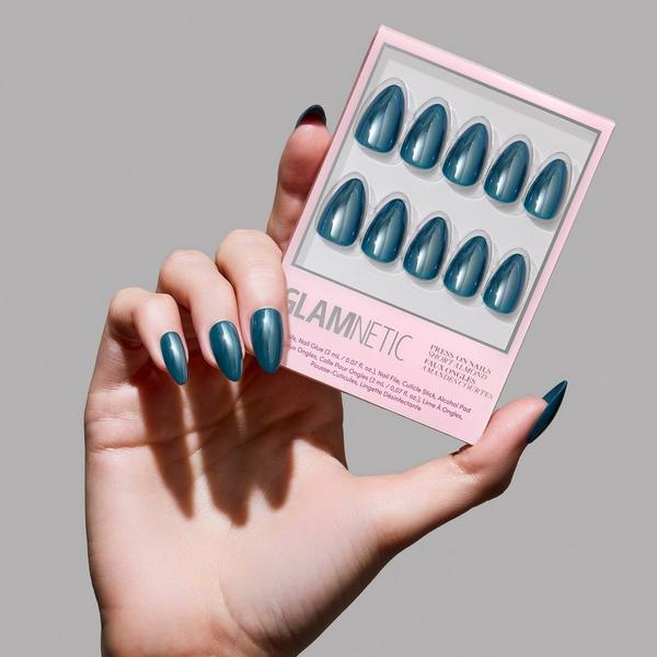 Glamnetic Midnight Teal Press-On Nails #5