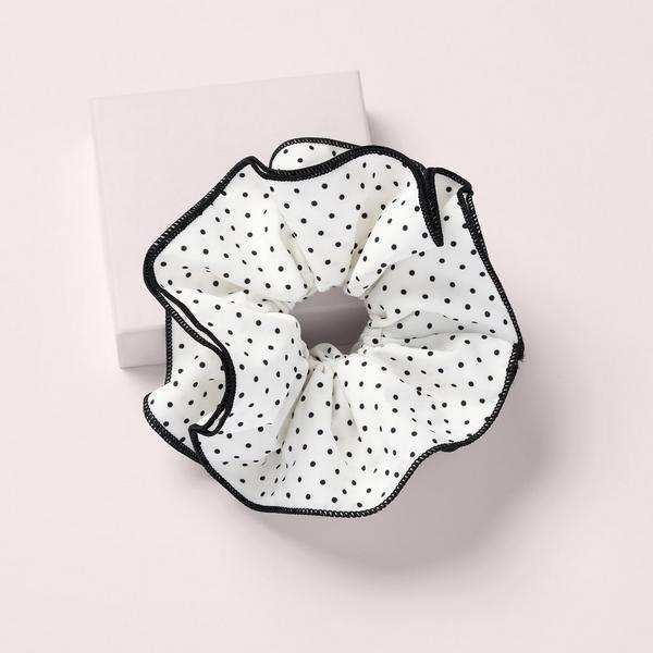 The Hair Edit Ruffled Polka Dot Oversized Scrunchie by Danielle Bernstein #6